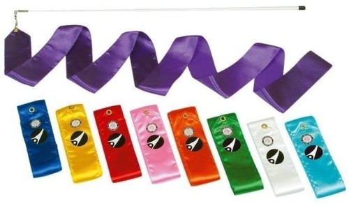 WSTĄŻKA GIMNASTYCZNA TURNIEJOWA 4 METRY-KOLOR RÓŻOWY