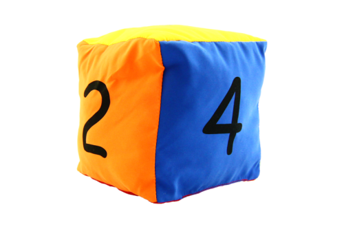 Kostka edukacyjna 20 cm - Cyfry