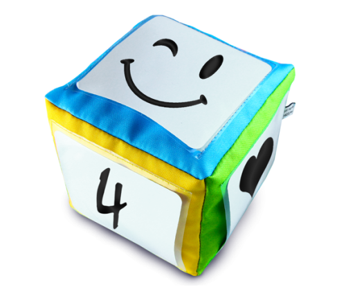 Zestaw Kostka edukacyjna 15 cm + akcesoria