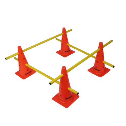 Zestaw RING - 4 pachołki 30 cm + 4 tyczki 90cm  