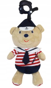 ZABAWKA DO WÓZKA MARYNARZ WIBRACJĄ DŹWIĘK