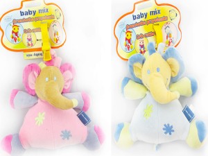 ZAWIESZKI Z KLIPSEM - SŁONIKI BABY MIX -SUPER CENA
