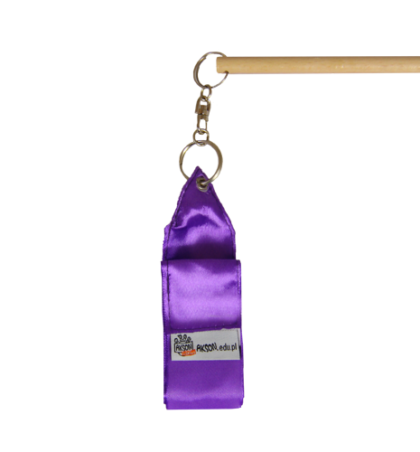 Wstążka gimnastyczna 2 m - kolor fioletowy