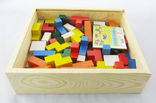 DREWNIANE KLOCKI - ŁAMIGŁÓWKA - POMOC DYDAKTYCZNA