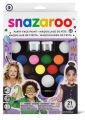        Zestaw Snazaroo farby do twarzy+akcesoria+książka 