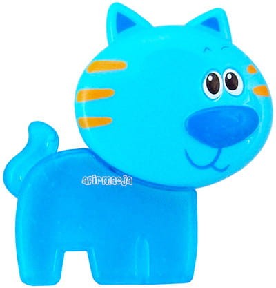 GRYZAK CHŁODZĄCY- ząbkowanie bez bólu - wzór NIEBIESKI KOTEK